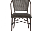 ΚΑΡΕΚΛΑ PRETORIA ΜΕΤΑΛΛΙΚΗ BAMBOO LOOK ΚΑΦΕ HM5718 54x62x89 εκ.