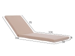 ΜΑΞΙΛΑΡΙ ΞΑΠΛΩΣΤΡΑΣ POLYESTER CHIOS ΜΠΕΖ HM11234.01P 192x58x6 εκ.