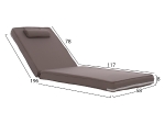 ΜΑΞΙΛΑΡΙ ΞΑΠΛΩΣΤΡΑΣ POLYESTER CHIOS ΓΚΡΙ HM11236.10P 196(117+1+78)x58x9εκ.