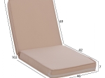 ΜΑΞΙΛΑΡΙ ΚΑΡΕΚΛΑΣ ΜΕ ΠΛΑΤΗ POLYESTER CHIOS ΜΠΕΖ HM11238.01P 110X46X6κ.