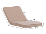 ΜΑΞΙΛΑΡΙ ΚΑΡΕΚΛΑΣ POLYESTER CHIOS ΜΠΕΖ HM11239.01P 47X7X97εκ.