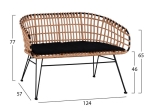 ΣΕΤ 4ΤΜΧ ΤΡΑΠΕΖΙ ΜΕ ΠΑΓΚΑΚΙ & 2 ΠΟΛΥΘΡΟΝΕΣ ALLEGRA WICKER ΜΠΕΖ HM10600