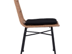 ΚΑΡΕΚΛΑ ΜΕΤΑΛΛΙΚΗ GAIDEN ΜΕ ΜΑΞΙΛΑΡΙ HM5705 ΜΕ WICKER ΜΠΕΖ 47Χ50Χ85Υ εκ.