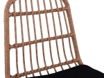 ΚΑΡΕΚΛΑ ΜΕΤΑΛΛΙΚΗ GAIDEN ΜΕ ΜΑΞΙΛΑΡΙ HM5705 ΜΕ WICKER ΜΠΕΖ 47Χ50Χ85Υ εκ.