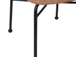 ΚΑΡΕΚΛΑ ΜΕΤΑΛΛΙΚΗ GAIDEN ΜΕ ΜΑΞΙΛΑΡΙ HM5705 ΜΕ WICKER ΜΠΕΖ 47Χ50Χ85Υ εκ.