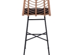 ΣΚΑΜΠΟ ΜΕΤΑΛΛΙΚΟ GAVIN HM5706 ΜΕ WICKER ΜΠΕΖ 47Χ59Χ111Υ εκ.