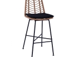 ΣΚΑΜΠΟ ΜΕΤΑΛΛΙΚΟ GAVIN HM5706 ΜΕ WICKER ΜΠΕΖ 47Χ59Χ111Υ εκ.