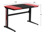 ΓΡΑΦΕΙΟ GAMING PRO SKIDROW 120x60x70 CARBON ΕΠΙΦΑΝΕΙΑ & ΜΑΥΡΟ ΜΕΤΑΛΛΙΚΟ ΣΚΕΛΕΤΟ HM8712