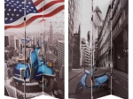 ΠΑΡΑΒΑΝ ΤΡΙΦΥΛΛΟ ΔΥΟ ΟΨΕΩΝ ΣΕ ΚΑΜΒΑ HM7152.06 MOTORBIKE USA 180X121X2,5 εκ.