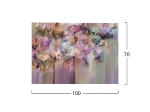 ΠΙΝΑΚΑΣ ΚΑΜΒΑΣ PASTEL FLOWERS HM7197.03 100X3X70 εκ.