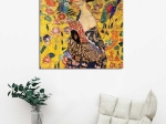 ΠΙΝΑΚΑΣ ΚΑΜΒΑΣ ΤΥΠΟΥ LADY WITH FAN HM7199.04 45x45x3 εκ.