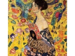 ΠΙΝΑΚΑΣ ΚΑΜΒΑΣ ΤΥΠΟΥ LADY WITH FAN HM7199.04 45x45x3 εκ.