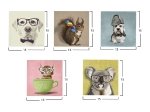 ΠΙΝΑΚΑΣ ΠΕΝΤΑΠΤΥΧΟ MDF CLEVER PETS HM7205.01 75X0,3X15 εκ.