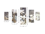 ΠΕΝΤΑΠΤΥΧΟΣ ΠΙΝΑΚΑΣ MDF MAGNOLIA KOBUS HM7207.01 82X56x0,3 εκ.