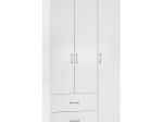 ΝΤΟΥΛΑΠΑ 3ΦΥΛΛΗ ME 2 ΣΥΡΤΑΡΙΑ CAESAR HM340.05 ΛΕΥΚΗ 89x42,5x181 εκ.