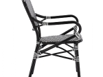 ΠΟΛΥΘΡΟΝΑ ΑΛΟΥΜΙΝΙΟΥ BAMBOO LOOK ΜΕ ΜΑΥΡΟ ΛΕΥΚΟ WICKER HM5793.02 56X63X96Y εκ.