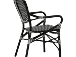 ΠΟΛΥΘΡΟΝΑ ΑΛΟΥΜΙΝΙΟΥ BAMBOO LOOK ΜΕ ΜΑΥΡΟ ΛΕΥΚΟ WICKER HM5793.02 56X63X96Y εκ.
