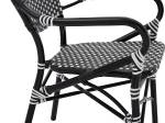 ΠΟΛΥΘΡΟΝΑ ΑΛΟΥΜΙΝΙΟΥ BAMBOO LOOK ΜΕ ΜΑΥΡΟ ΛΕΥΚΟ WICKER HM5793.02 56X63X96Y εκ.