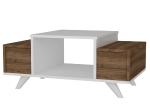 ΤΡΑΠΕΖΙ ΣΑΛΟΝΙΟΥ ZENNIE ΚΑΡΥΔΙ ΜΕ ΛΕΥΚΟ HM8982.01 90x60x43.8 εκ.