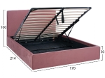 ΚΡΕΒΑΤΙ ALLIE HM584.12 160Χ200 ΜΕ ΑΠΟΘΗΚΕΥΤΙΚΟ ΧΩΡΟ ΣΑΠΙΟ ΜΗΛΟ