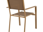 ΠΟΛΥΘΡΟΝΑ ΜΕΤΑΛΛΙΚΗ KALEB CAPPUCCINO-GOLD HM5766.04 TEXTILINE ΜΟΚΑ 57x56x90 εκ.