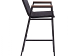 ΣΚΑΜΠΟ ΜΠΑΡ ΑΛΟΥΜΙΝΙΟΥ ΑΝΘΡΑΚΙ ΜΕ POLYWOOD 52 x 58 x 108 εκ. HM5790.02