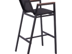ΣΚΑΜΠΟ ΜΠΑΡ ΑΛΟΥΜΙΝΙΟΥ ΑΝΘΡΑΚΙ ΜΕ POLYWOOD 52 x 58 x 108 εκ. HM5790.02