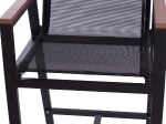 ΣΚΑΜΠΟ ΜΠΑΡ ΑΛΟΥΜΙΝΙΟΥ ΑΝΘΡΑΚΙ ΜΕ POLYWOOD 52 x 58 x 108 εκ. HM5790.02