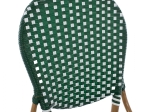 ΚΑΡΕΚΛΑ ΑΛΟΥΜΙΝΙΟΥ BAMBOO LOOK ΜΕ WICKER ΠΡΑΣΙΝΟ ΛΕΥΚΟ HM5792.01 47x55x98 εκ.