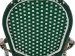ΠΟΛΥΘΡΟΝΑ ΑΛΟΥΜΙΝΙΟΥ BAMBOO LOOK ΜΕ WICKER ΛΕΥΚΟ ΠΡΑΣΙΝΟ HM5793.01 56x59x98 εκ.