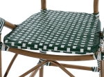 ΣΚΑΜΠΟ ΑΛΟΥΜΙΝΙΟΥ BAMBOO LOOK ΜΕ WICKER ΠΡΑΣΙΝΟ ΛΕΥΚΟ HM5794.01 56x60x126 εκ.