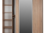 ΝΤΟΥΛΑΠΑ 3ΦΥΛΛΗ ΣΥΡΟΜΕΝΗ ΜΕ ΚΑΘΡΕΠΤΗ SONAMA OAK HM2435  200X60X210Υεκ