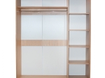 ΝΤΟΥΛΑΠΑ 2ΦΥΛΛΗ 180X60X210Υεκ. ΣΥΡΟΜΕΝΗ ΜΕ ΚΑΘΡΕΠΤΗ SONAMA OAK HM2437