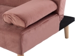 ΚΑΝΑΠΕΣ ΚΡΕΒΑΤΙ WANDA HM3149.12 ΜΕ ΒΕΛΟΥΔΟ ΣΑΠΙΟ ΜΗΛΟ 188X83X83Y εκ.