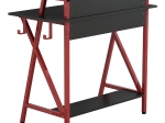 ΓΡΑΦΕΙΟ GAMING ΜΑΥΡΟ ΜΕ ΚΟΚΚΙΝΟ ΣΚΕΛΕΤΟ HM8774 95X48X89εκ.