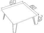 ΤΡΑΠΕΖΙ ΣΑΛΟΝΙΟΥ DIANE HM9180.01 SONAMA ΛΕΥΚΟ 60x60x29Y εκ.