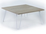 ΤΡΑΠΕΖΙ ΣΑΛΟΝΙΟΥ DIANE HM9180.01 SONAMA ΛΕΥΚΟ 60x60x29Y εκ.
