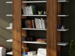 ΒΙΒΛΙΟΘΗΚΗ TERESIA ΜΕΛΑΜΙΝΗΣ HM9030.01 ΚΑΡΥΔΙ ΛΕΥΚΟ 120x23,1x120Y εκ.