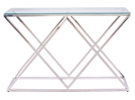 ΚΟΝΣΟΛΑ HOLLAND HM8622.01 ΜΕ ΓΥΑΛΙ ΚΑΙ ΒΑΣΗ ΧΡΩΜΙΟΥ 120X40Χ78 EK.