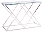 ΚΟΝΣΟΛΑ HOLLAND HM8622.01 ΜΕ ΓΥΑΛΙ ΚΑΙ ΒΑΣΗ ΧΡΩΜΙΟΥ 120X40Χ78 EK.