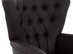 ΠΟΛΥΘΡΟΝΑ ΜΠΕΡΖΕΡΑ Τ. CHESTERFIELD ΣΕ ΧΡΩΜΑ ΚΑΦΕ HM9217.03 87x88x100 εκ.