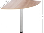 ΕΠΕΚΤΑΣΗ ΓΡΑΦΕΙΟΥ DEVON ΤΡΙΓΩΝΙΚΗ HM2448 SONAMA  70x70x75