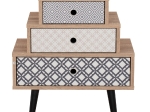 ΣΥΡΤΑΡΙΕΡΑ HM8758 ΜΕ 3 ΣΥΡΤΑΡΙΑ HATTIE 52x30x57Υ εκ.