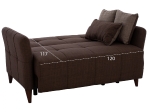 ΚΑΝΑΠΕΣ 2ΘΕΣΙΟΣ GALILEO HM3189.02 ΚΑΦΕ 150x95.5x88 εκ.