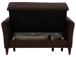 ΚΑΝΑΠΕΣ 2ΘΕΣΙΟΣ GALILEO HM3189.02 ΚΑΦΕ 150x95.5x88 εκ.