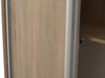 ΝΤΟΥΛΑΠΑ ΣΥΡΟΜΕΝΗ ADLER ΜΕΛΑΜΙΝΗΣ 90x45x210Yεκ. SONAMA OAK 2ΦΥΛΛΗ HM2436.01