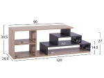 ΕΠΙΠΛΟ TV HUGH HM8764.02 120X29.5X39.5Y εκ. SONAMA ΓΚΡΙ