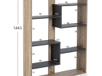 ΒΙΒΛΙΟΘΗΚΗ MARCELINE HM8772.02 100Χ21Χ124,5 ΓΚΡΙ