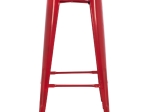 ΣΚΑΜΠΟ BAR ΜΕΤΑΛΛΙΚΟ MELITA ΣΕ ΚΟΚΚΙΝΟ HM8642.04 43x43x78Y εκ.