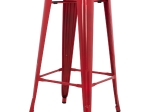 ΣΚΑΜΠΟ BAR ΜΕΤΑΛΛΙΚΟ MELITA ΣΕ ΚΟΚΚΙΝΟ HM8642.04 43x43x78Y εκ.